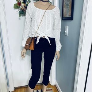 No comment Long sleeve top Size large